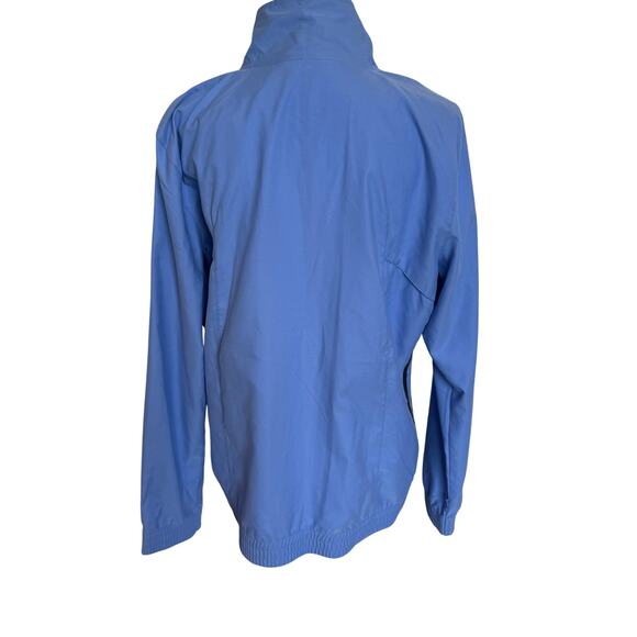 Adidas Jacket Women's NWT XL Neon Blue Black Training Athleisure Activewear - Picture 4 of 10